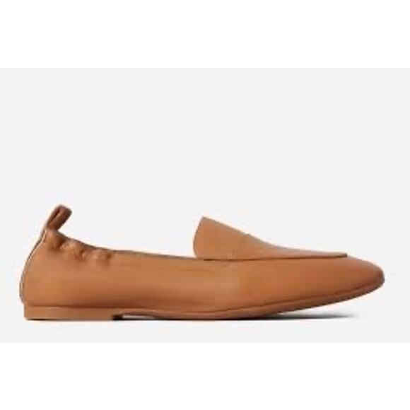 Everlane Women's The Day Loafers in Camel Brown Leather Size 8 - Picture 3 of 9